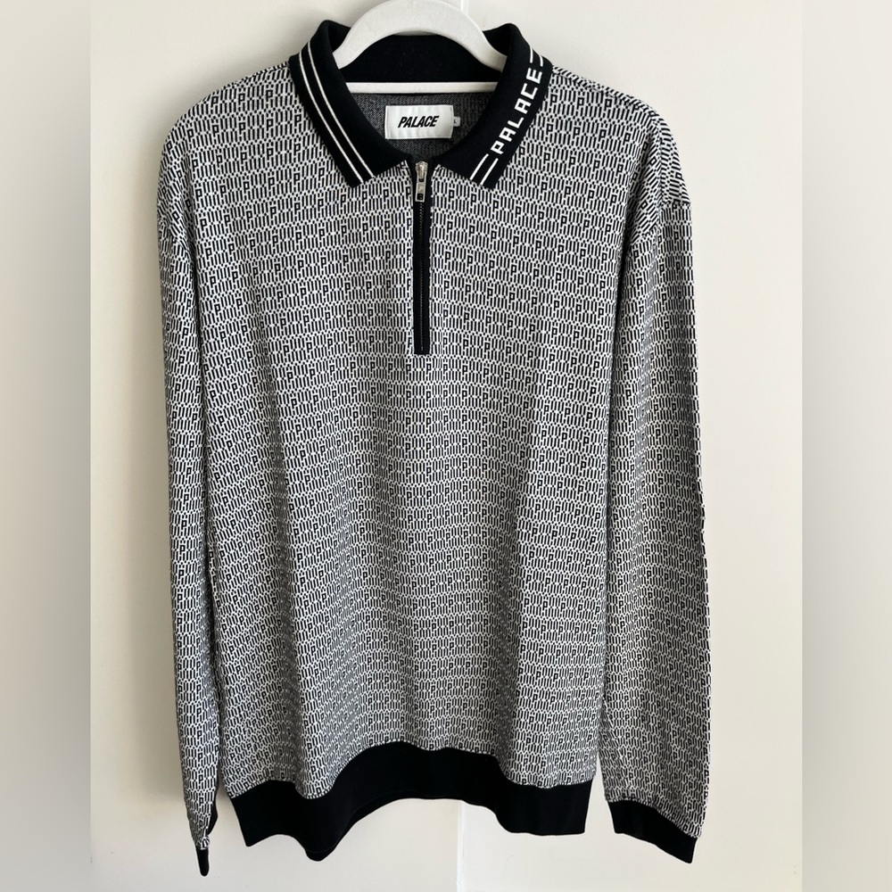 *RARE* Knit polo zip by PALACE - size large